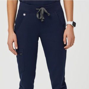 Figs Navy Zamora Jogger Scrub Pants, Size Medium